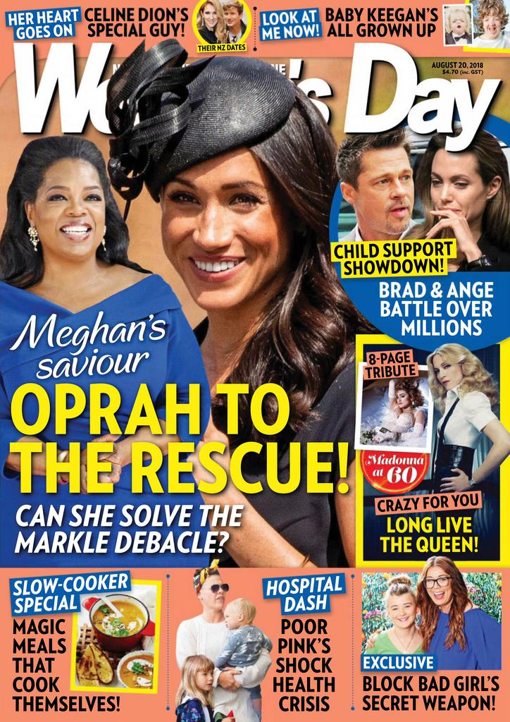 Woman’s Day New Zealand – August 20, 2018
